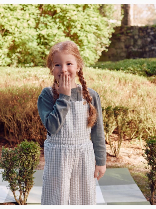 Mono de algodón con estampado Vichy B&S - Kiabi