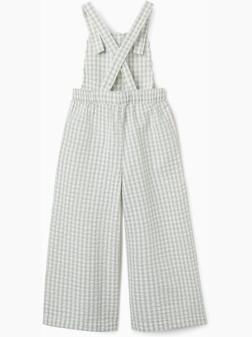 Mono de algodón con estampado Vichy B&S - Kiabi