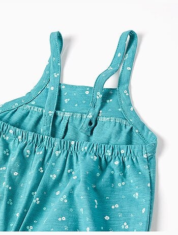 Mono de algodón con motivo floral