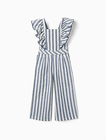 Mono de algodón y lino a rayas You&Me