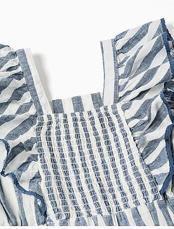 Mono de algodón y lino a rayas You&Me