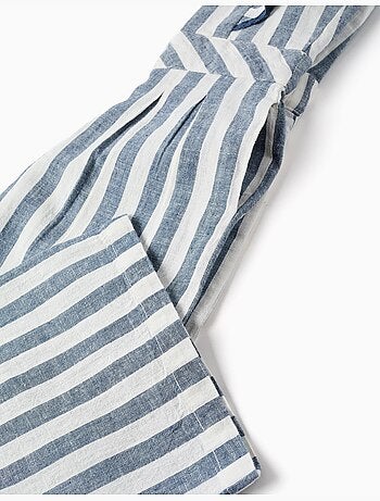 Mono de algodón y lino a rayas You&Me