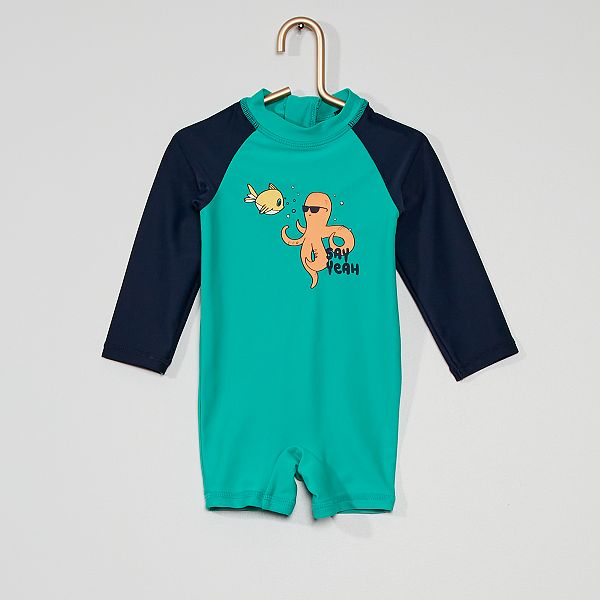 Mono De Bano Anti Uv Bebe Nino Verde Kiabi 9 00