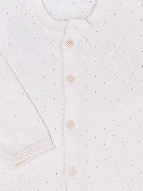 Mono de bebé en punto de algodón orgánico, confort y estilo | Kitikate - Kiabi