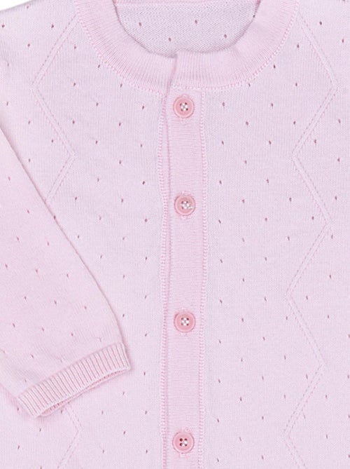 Mono de bebé en punto de algodón orgánico, confort y estilo | Kitikate - Kiabi