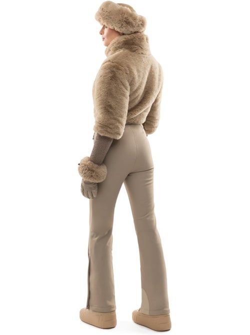 Mono de esqui retro pelo sintético mujer mujer val gardena-w camel - Kiabi