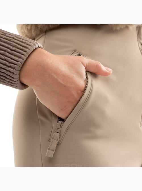 Mono de esqui retro pelo sintético mujer mujer val gardena-w camel - Kiabi