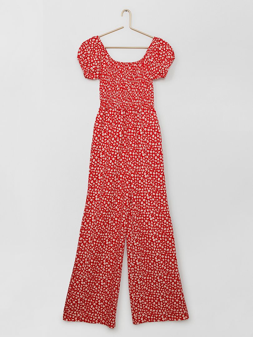Mono de flores ROJO - Kiabi