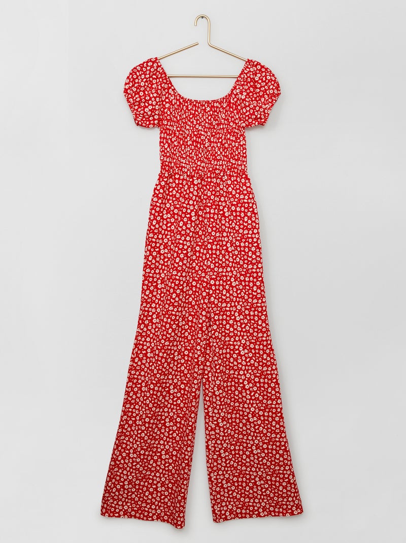 Mono de flores ROJO - Kiabi