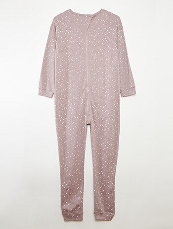 Mono de noche con abertura de cremallera - colección fácil de poner