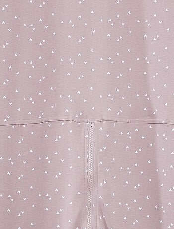 Mono de noche con abertura de cremallera - colección fácil de poner