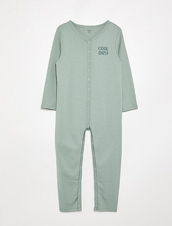 Pijama mono con abertura de botones a presión - colección fácil de poner