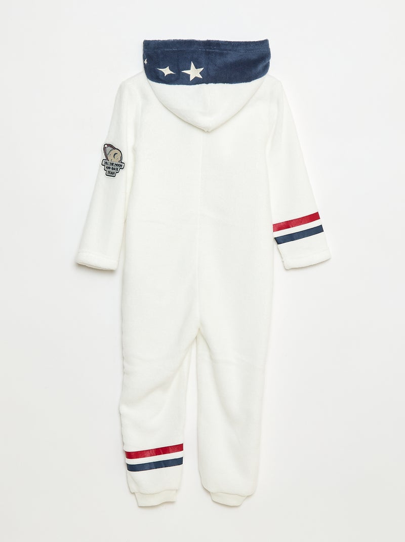 Mono de noche con capucha animada Blanco - Kiabi