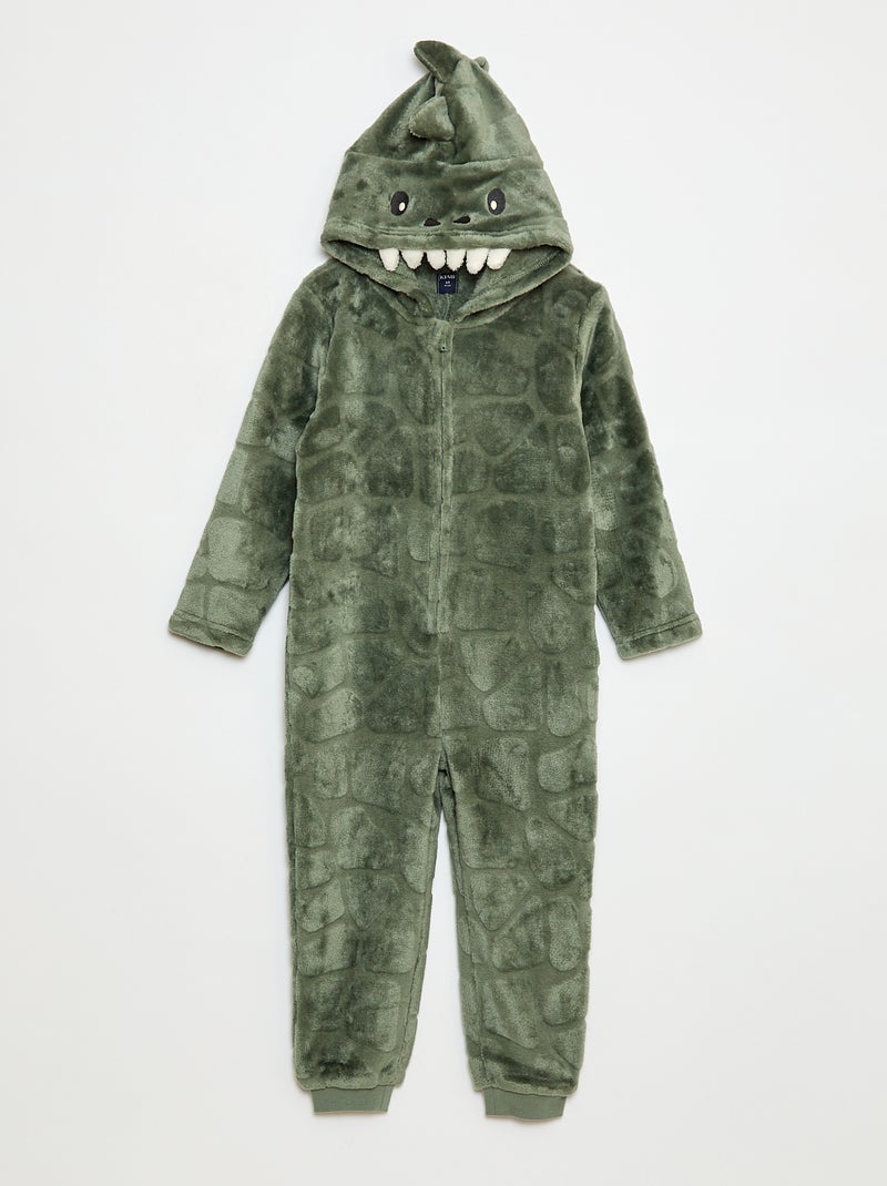 Mono de noche con capucha animada Kaki - Kiabi