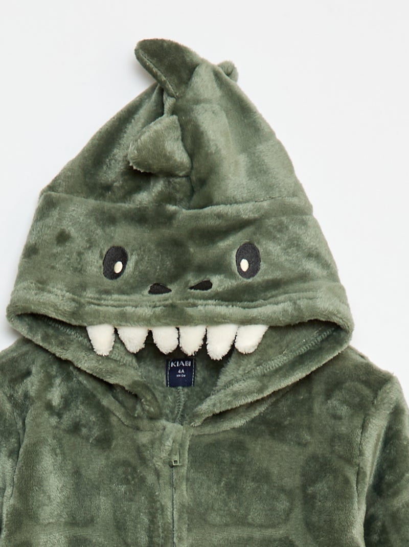 Mono de noche con capucha animada Kaki - Kiabi