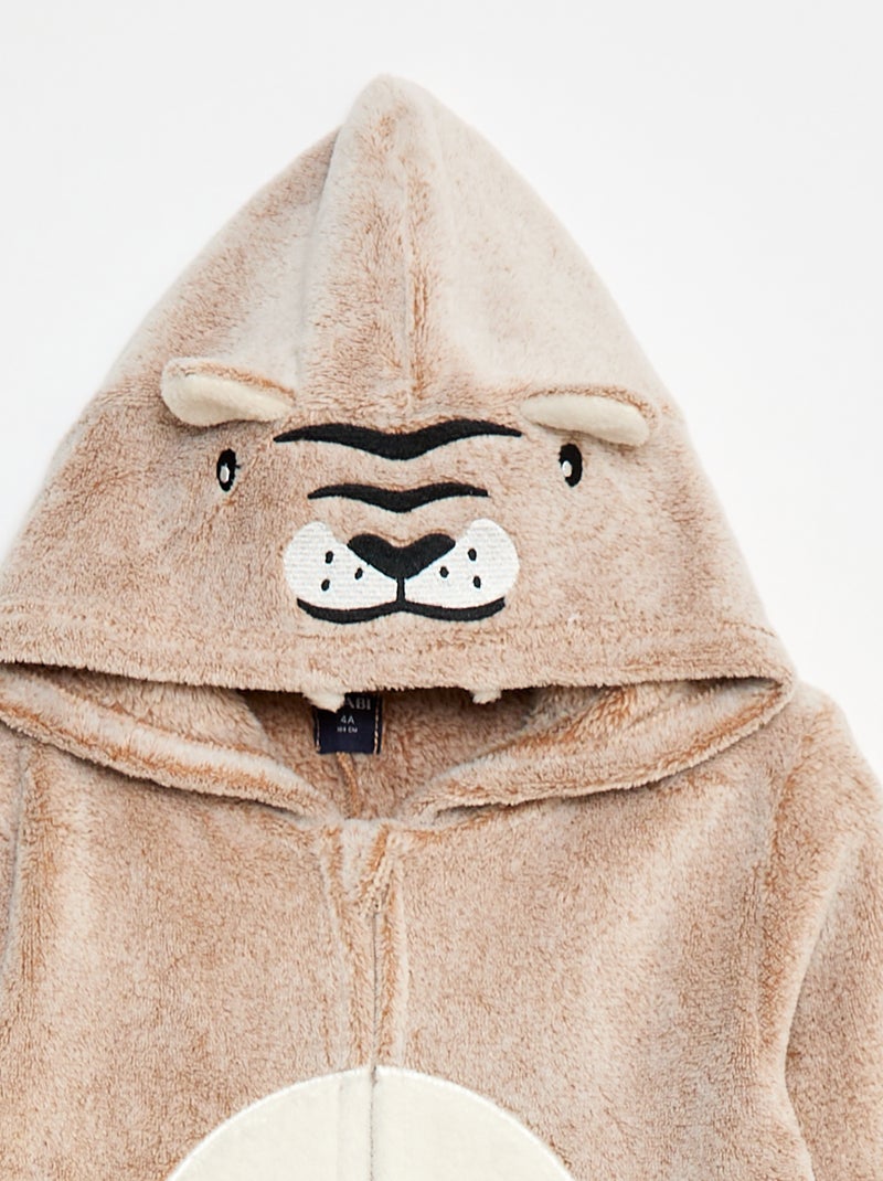 Mono de noche con capucha animada Marron - Kiabi