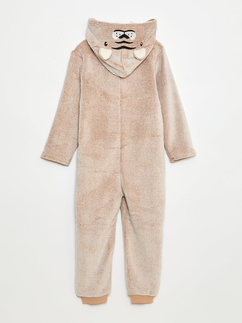 Mono de noche con capucha animada Marron - Kiabi