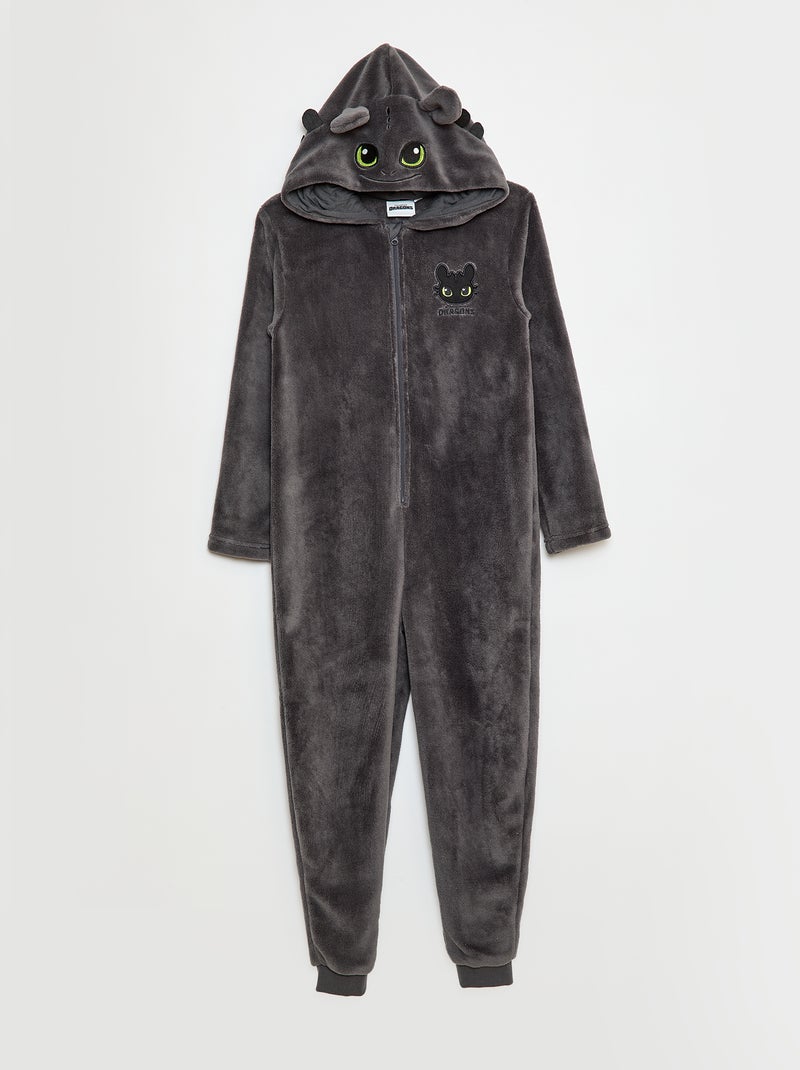 Mono de noche 'Universal' 'Dragón' en polar Gris Niño