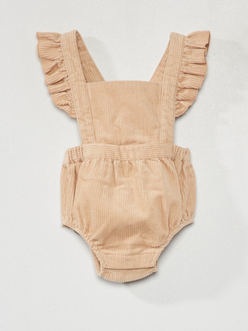 Mono de pana BEIGE - Kiabi