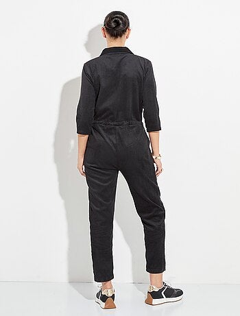 Mono de pana de cintura ancha