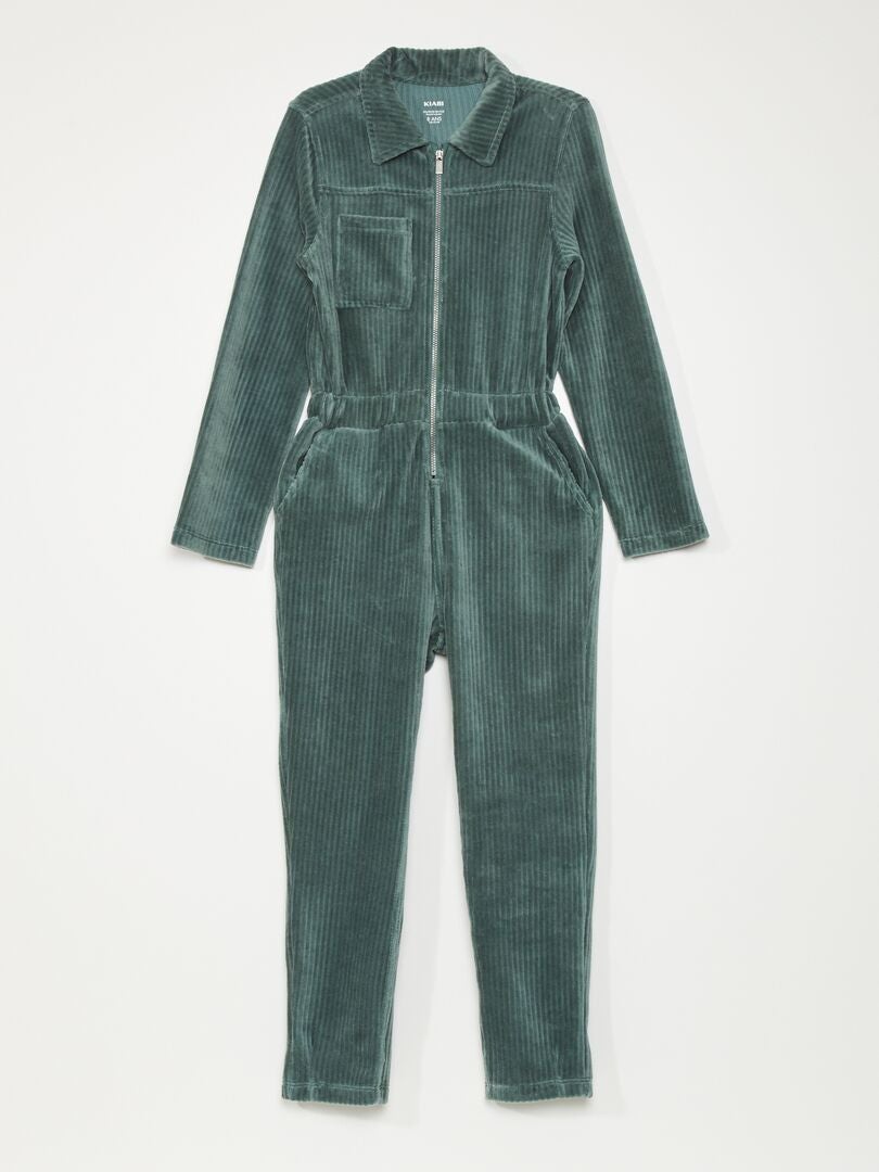 Mono de pana verde gris - Kiabi