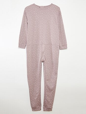 Mono de pijama con cierre de cremallera - Fácil de Poner