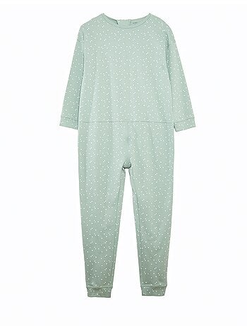 Mono de pijama con cierre de cremallera - Fácil de Poner