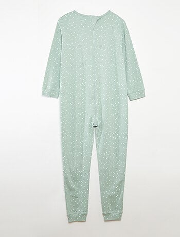 Mono de pijama con cierre de cremallera - Fácil de Poner