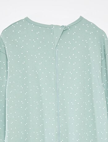 Mono de pijama con cierre de cremallera - Fácil de Poner