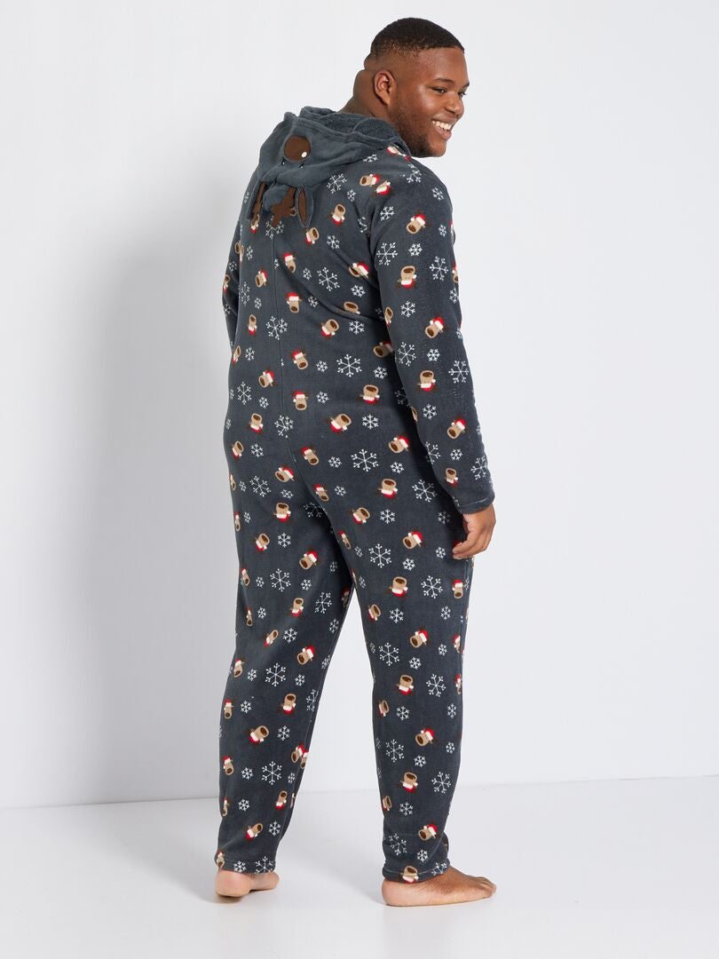 Mono de pijama con estampado de gris - Kiabi 25.00€