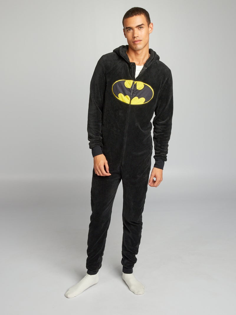 Mono de pijama de tejido polar 'Batman' 'DC Comics' negro/gris - Kiabi