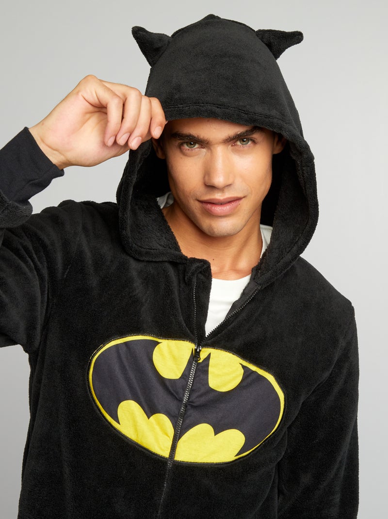 Mono de pijama de tejido polar 'Batman' 'DC Comics' negro/gris - Kiabi