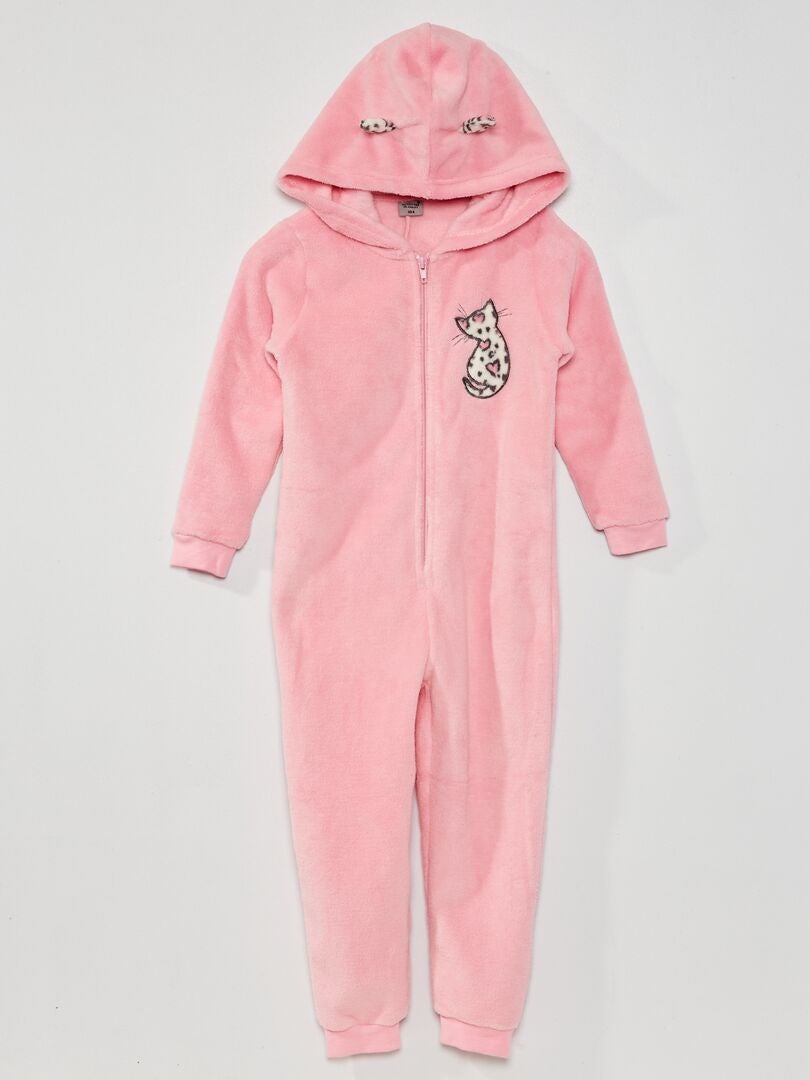 Pigmento Chaleco global Mono de pijama 'gato' - rosa - Kiabi - 17.00€