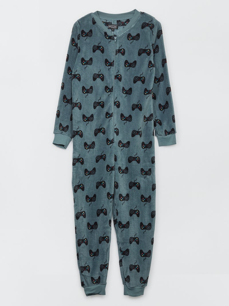 Mono de pijama gris/azul - Kiabi