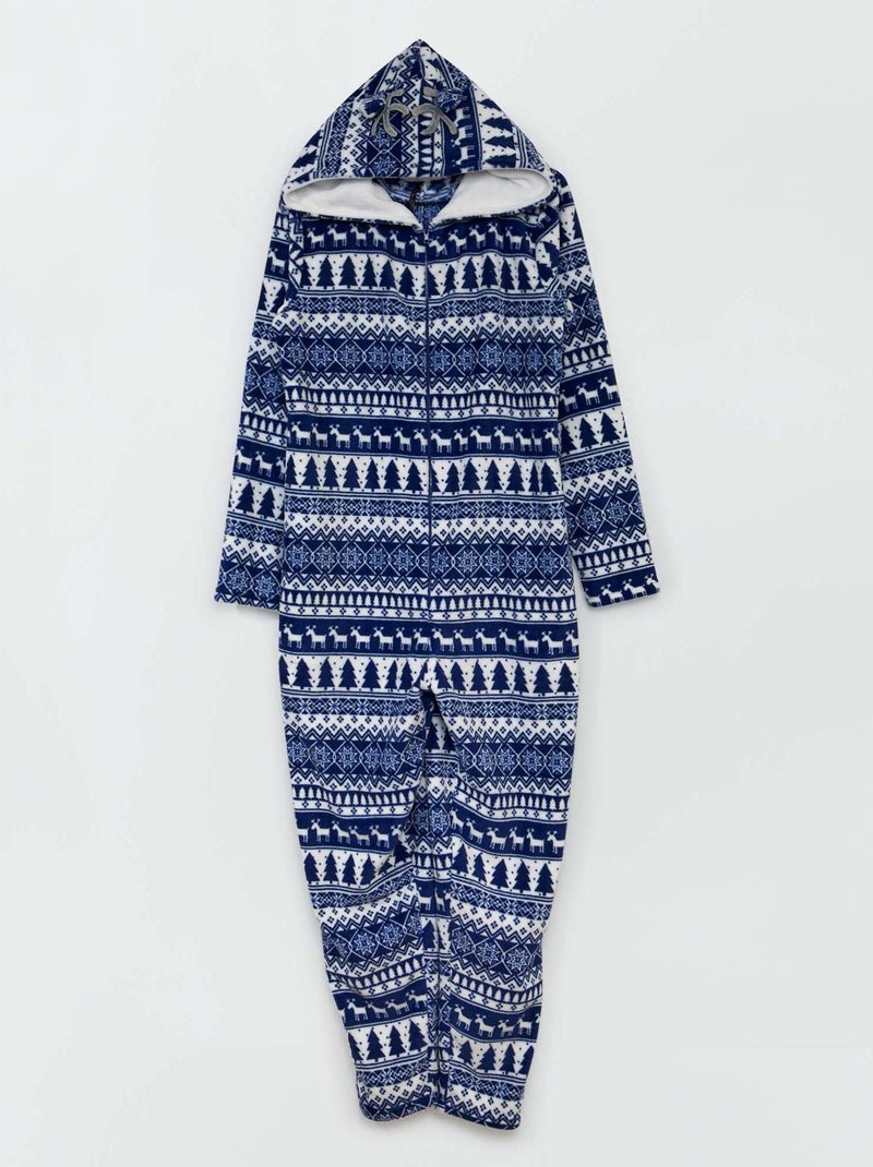 Mono de pijama polar AZUL - Kiabi