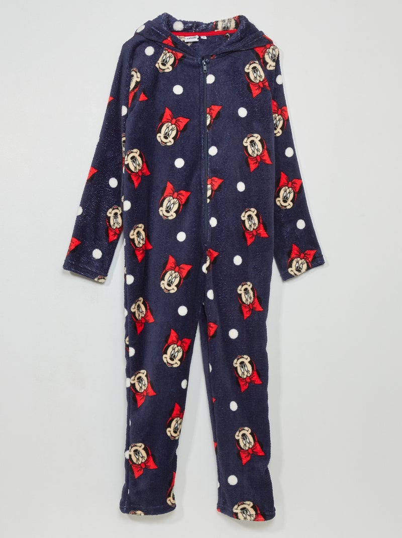 Mono de pijama polar 'Minnie' azul - Kiabi