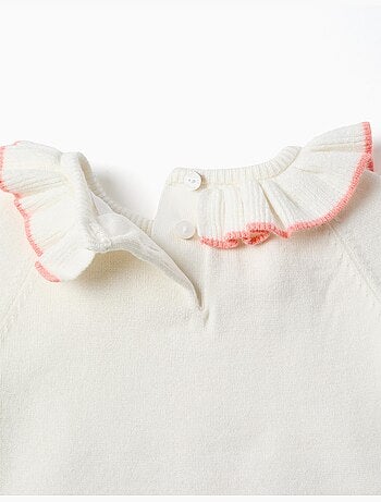 Mono de punto con extremos con volantes