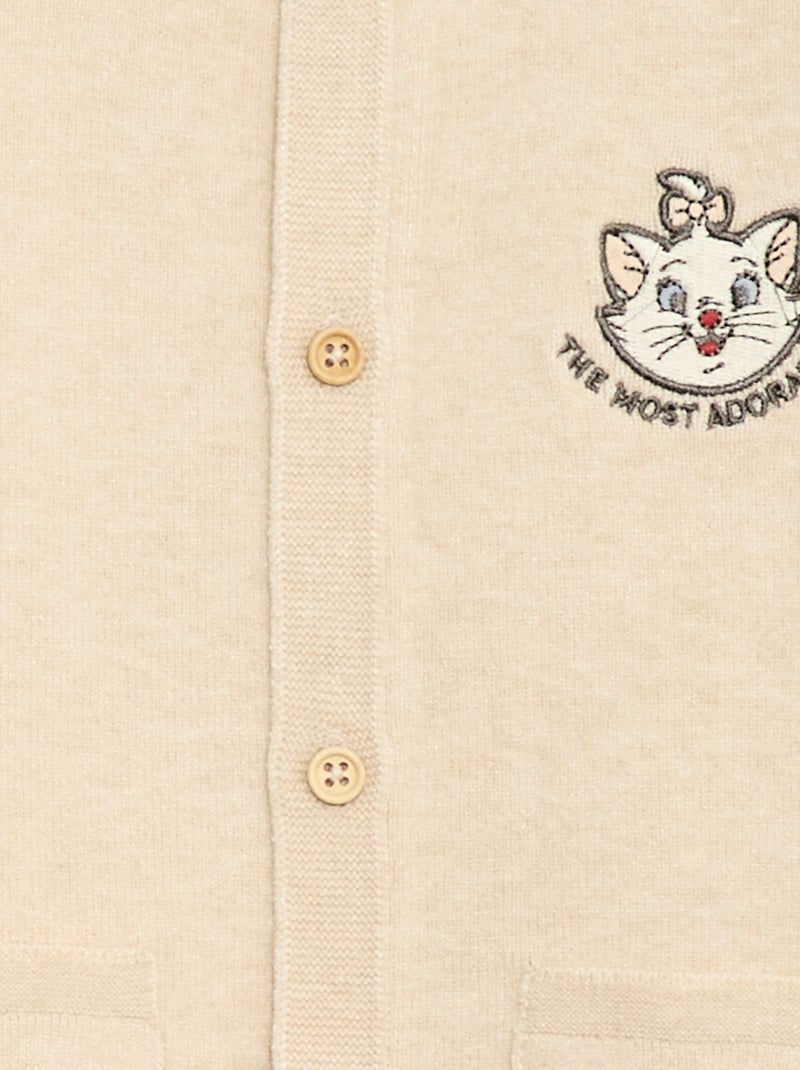 Mono de punto de tricot 'Los Aristogatos' 'Disney' Beige - Kiabi