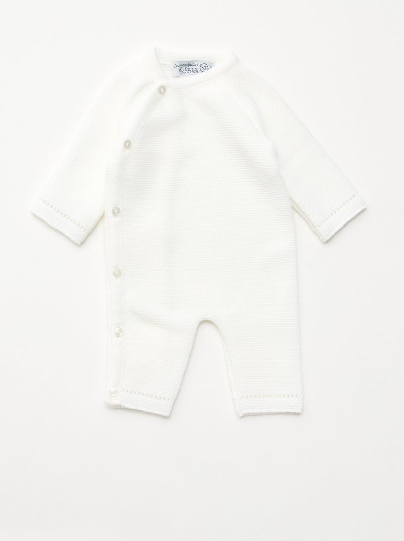 Mono de punto 'La manufacture de Layette' Blanco - Kiabi