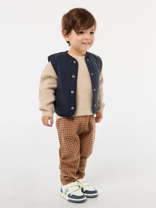 Mono de punto y franela - Kiabi