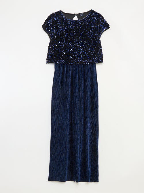 Mono de terciopelo con lentejuelas - Kiabi