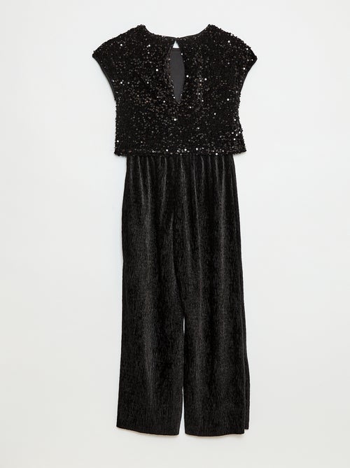 Mono de terciopelo con lentejuelas - Kiabi