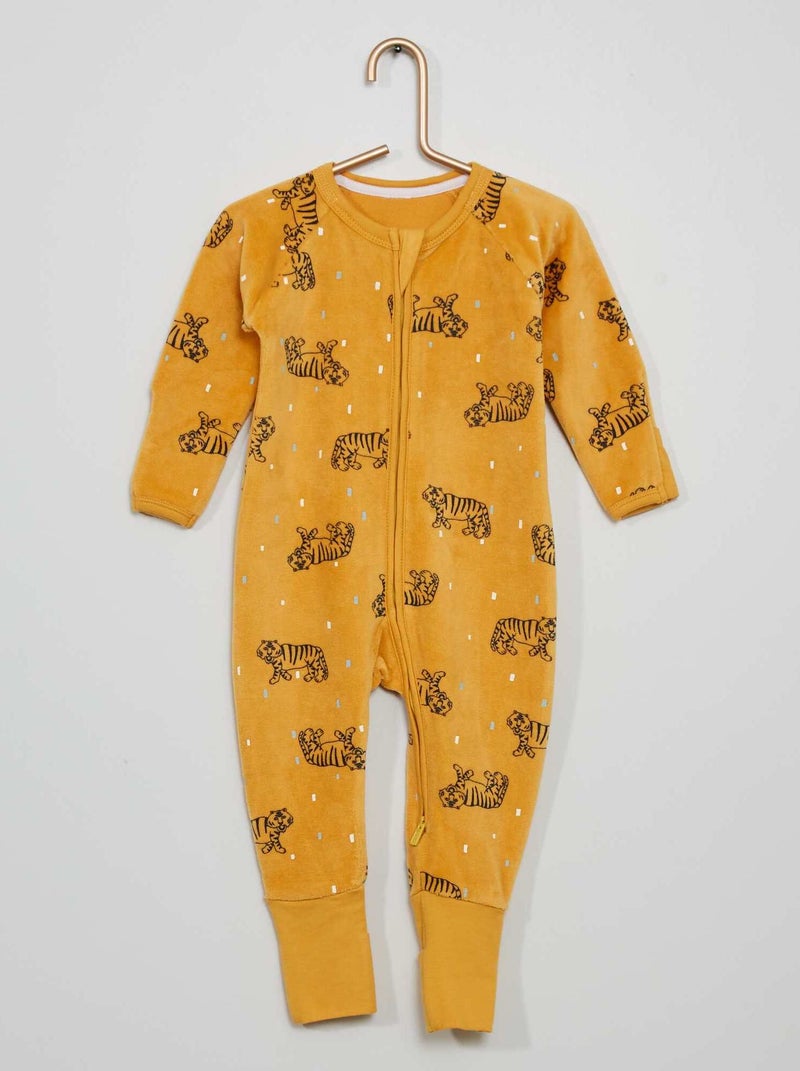 Mono 'DIM baby' de terciopelo AMARILLO - Kiabi