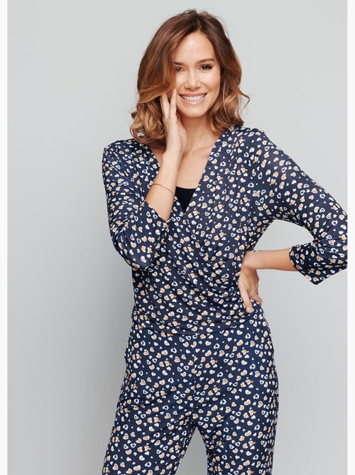 Mono estampado con mangas 3/4 - Afibel - Kiabi