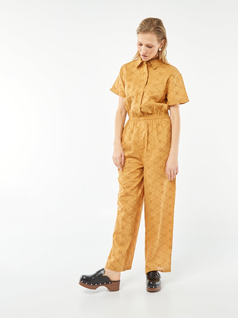 Mono largo bordado BEIGE - Kiabi