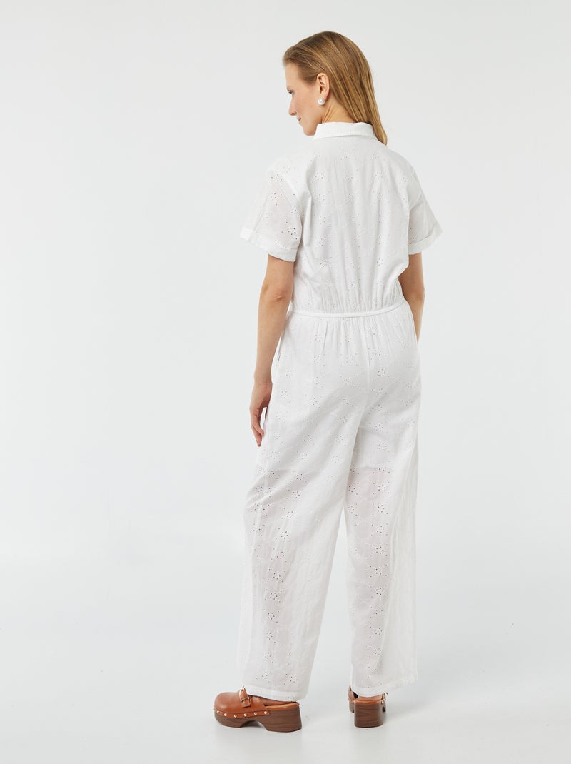 Mono largo bordado BLANCO - Kiabi