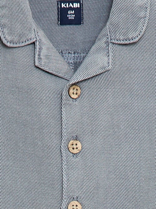 Mono largo con cuello camisero corte relajado - Kiabi