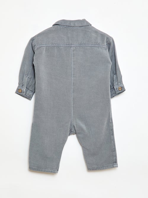 Mono largo con cuello camisero corte relajado - Kiabi