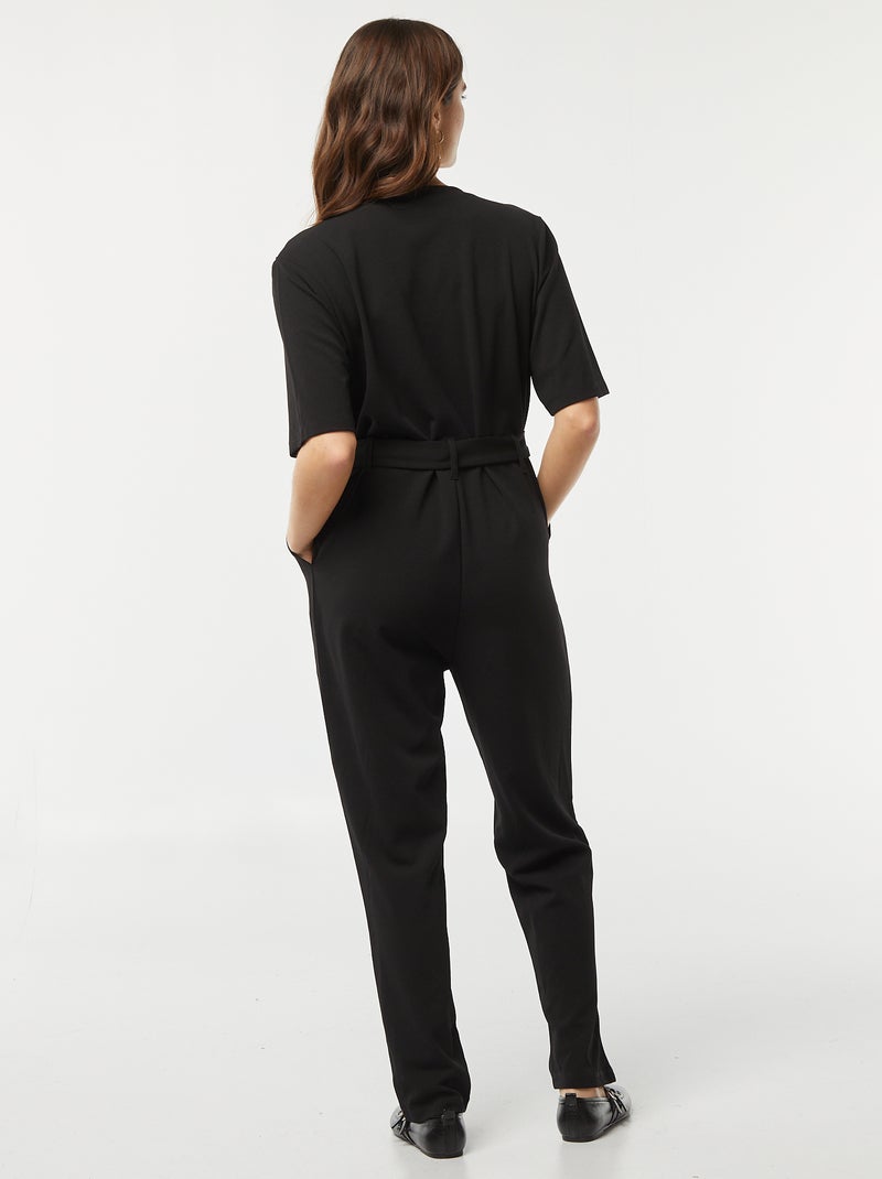 Mono largo con cuello de pico 'JDY' NEGRO - Kiabi