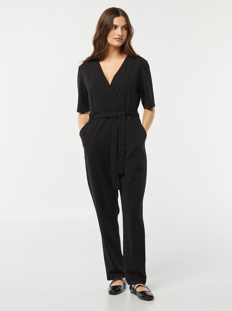 Mono largo con cuello de pico 'JDY' NEGRO - Kiabi